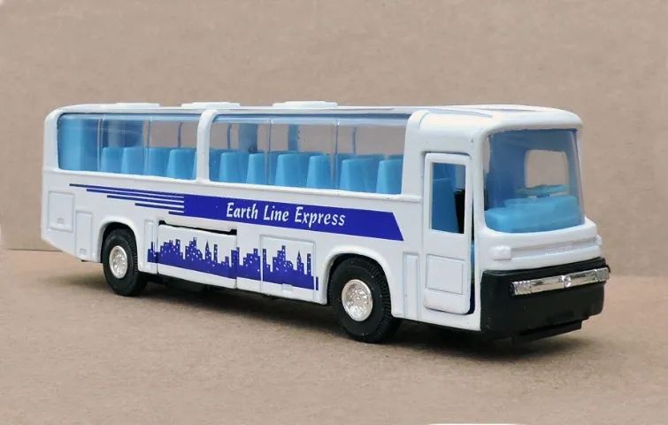 Miniatura De Ônibus Earth Line Express Verde C/ar 