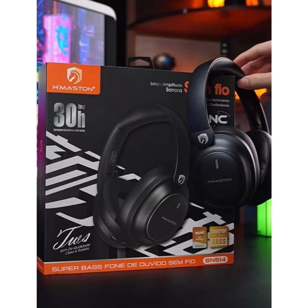 Fone de Ouvido Bluetooth H'MASTON Super Bass SNS14