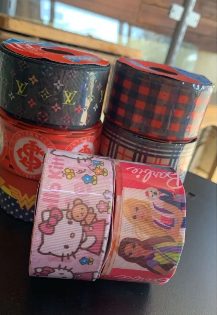 Lote de 170 peças de Fitas de Gorgurão para Artesanato - Diversos Modelos