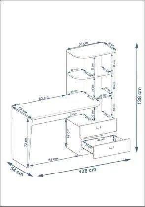 "Organização com Estilo: Rack de Escritório Branco com Prateleiras Amplas e Design Moderno - Foto 2