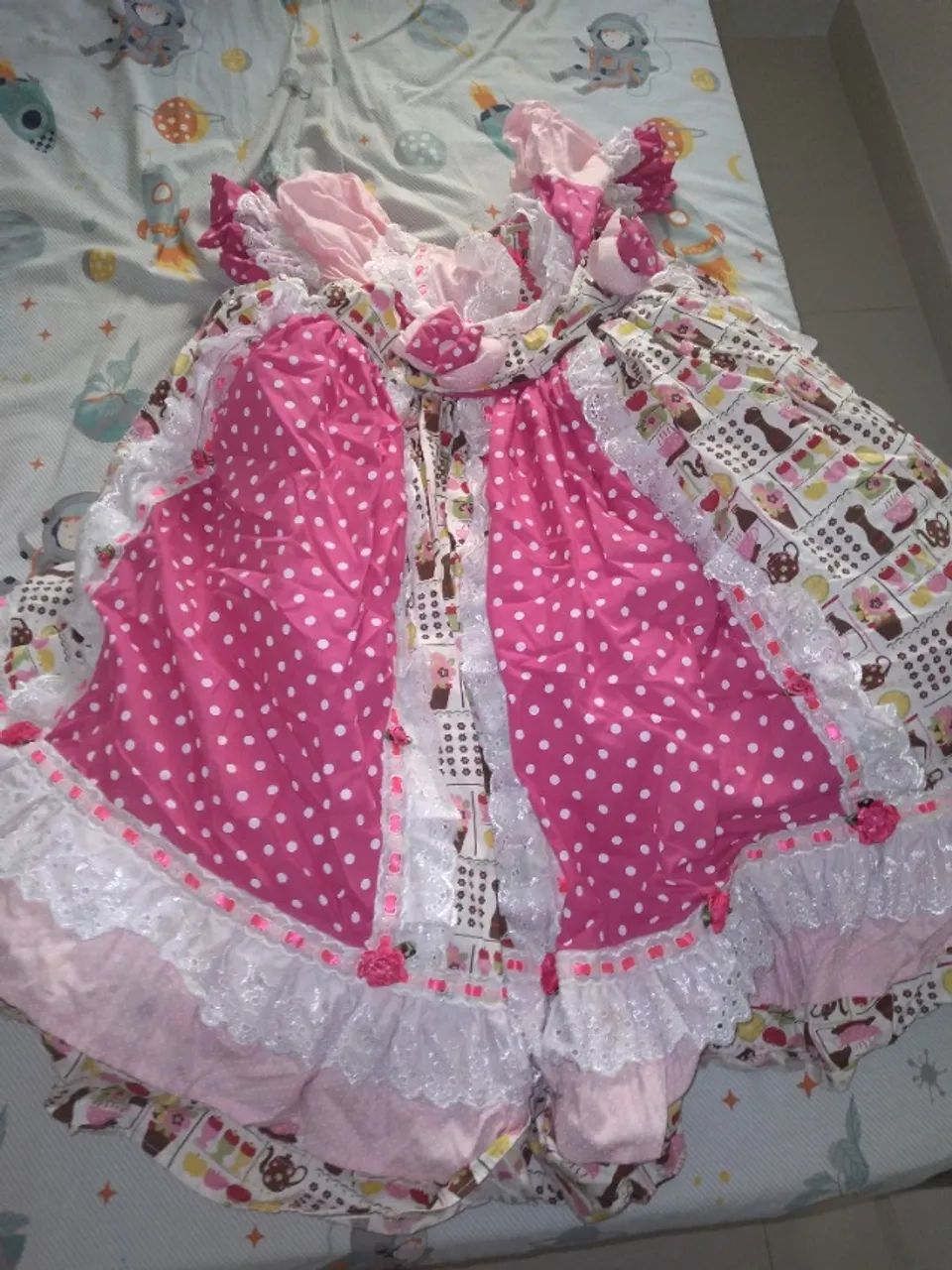 Vestido infantil de São João  - Foto 4
