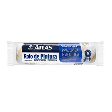 Rolo Lã Sintético Antirespingo Econômico 23CM - Atlas 