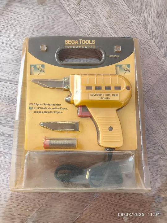 Ferro de solda tipo Gun novo na embalagem