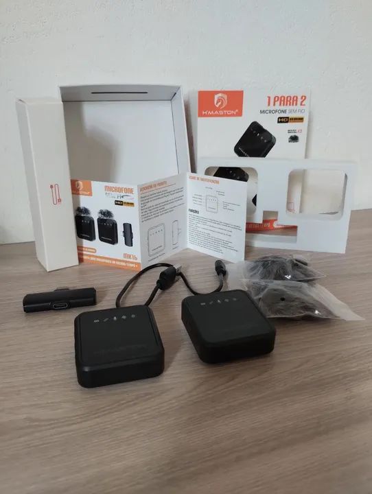 Microfones de lapela sem fio