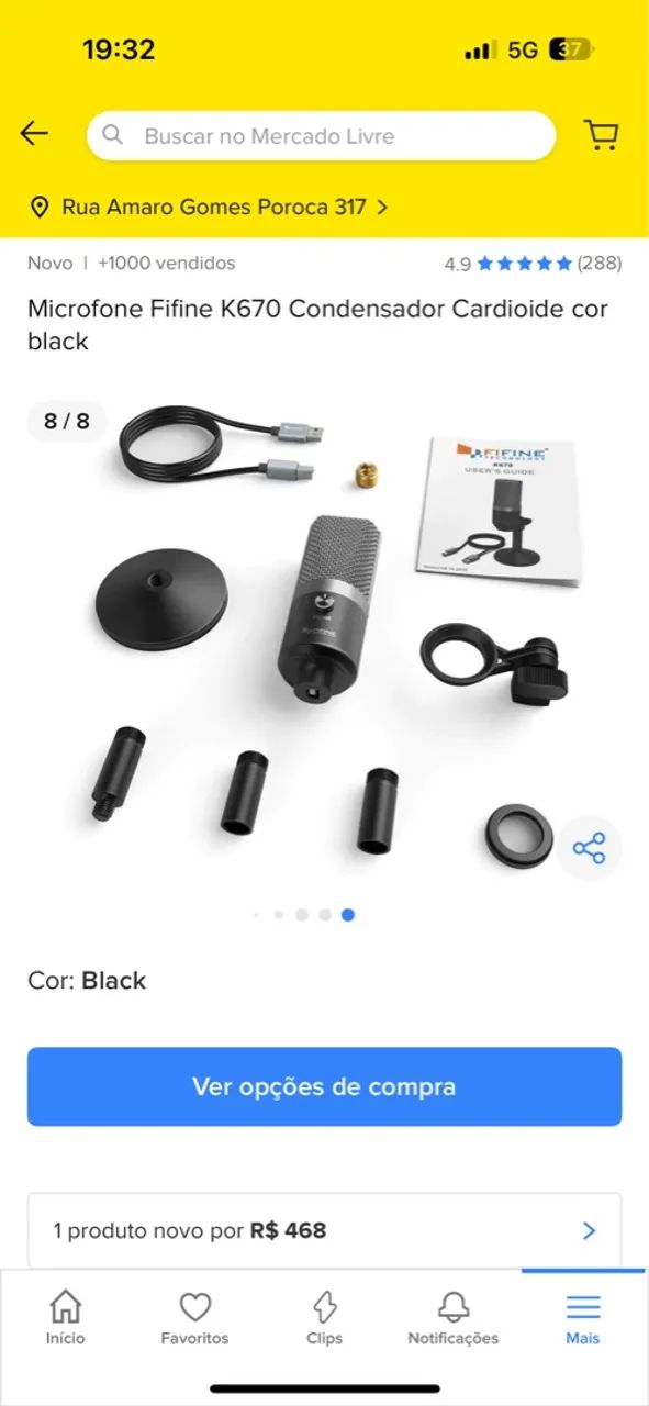 Microfone USB Fifine - Foto 2