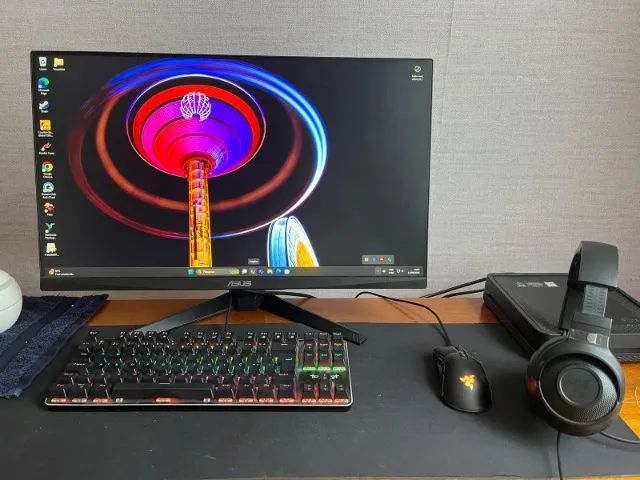 Computador Gamer COMPLETO (CPU + Monitor + Teclado + Fone + Mouse) - Foto 2