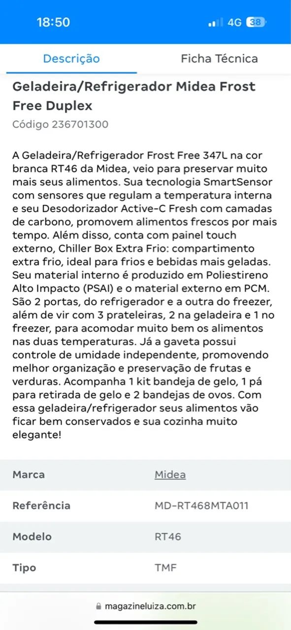 Geladeira 2 mil com garantia ainda  - Foto 5