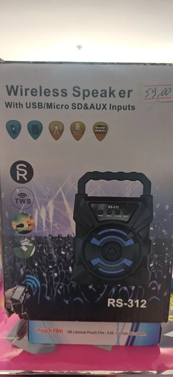 Caixa de Som Wireless RS-312