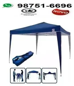 Tenda Gazebo sanfonada 3x3 estrutura em alumínio- Entregamos