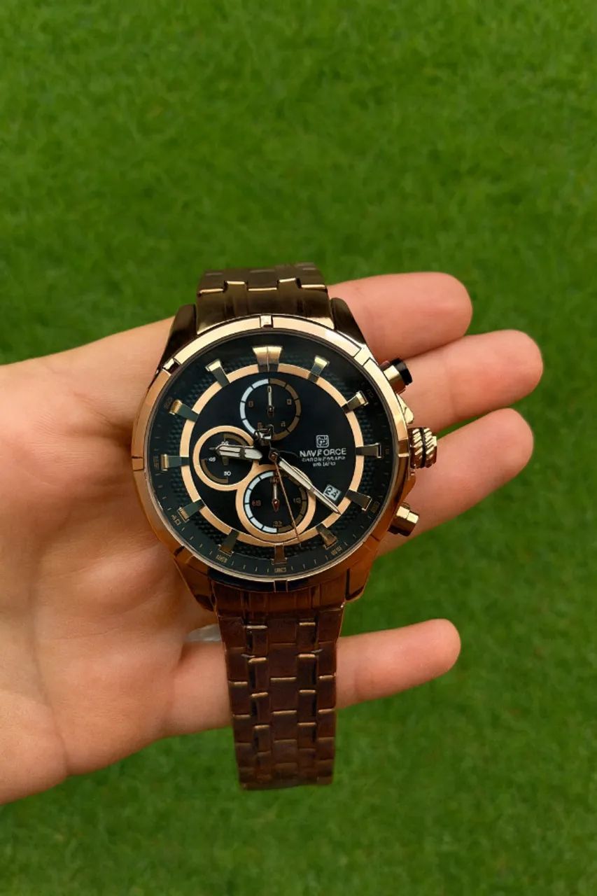 Relógio Masculino Naviforce Cronógrafo de Luxo