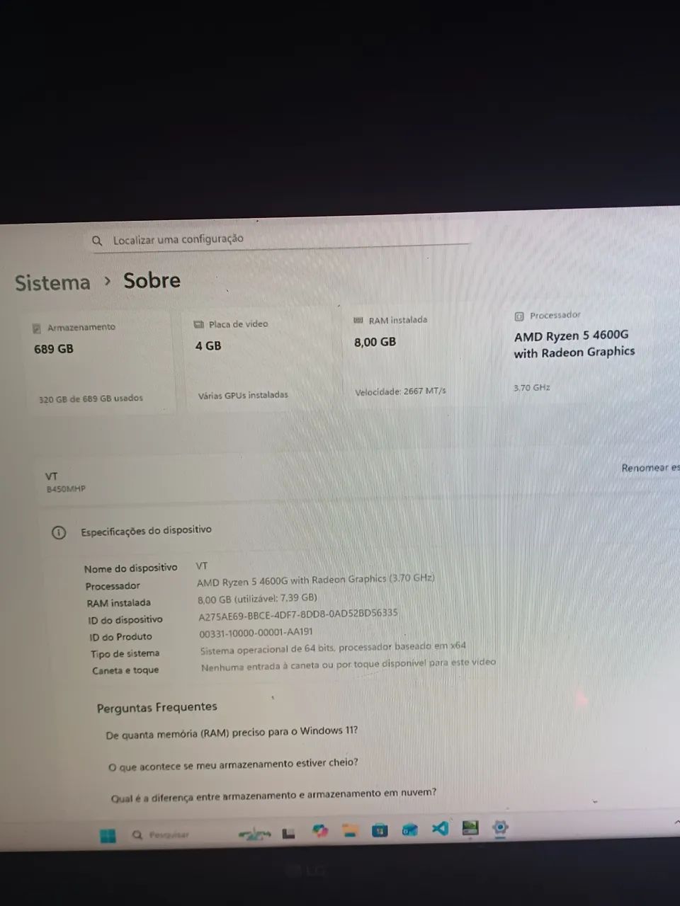 PC Gamer Ryzen 5 + GTX 1630  - Foto 3