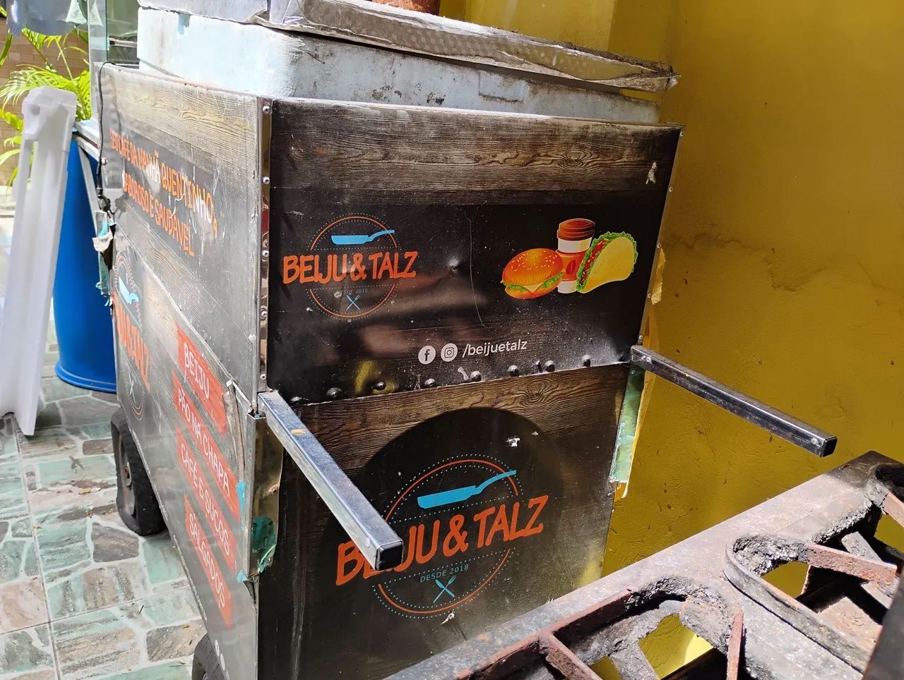 Carrinho de lanche ou outros produtos