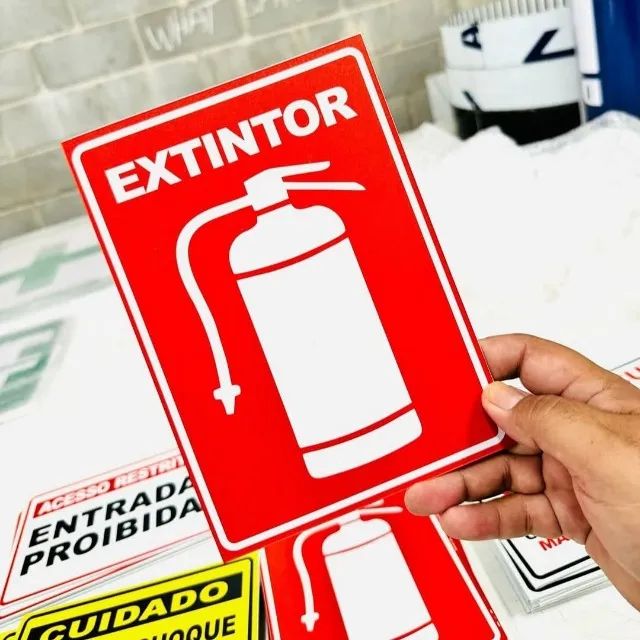 Placas de Sinalização de PVC - Foto 2