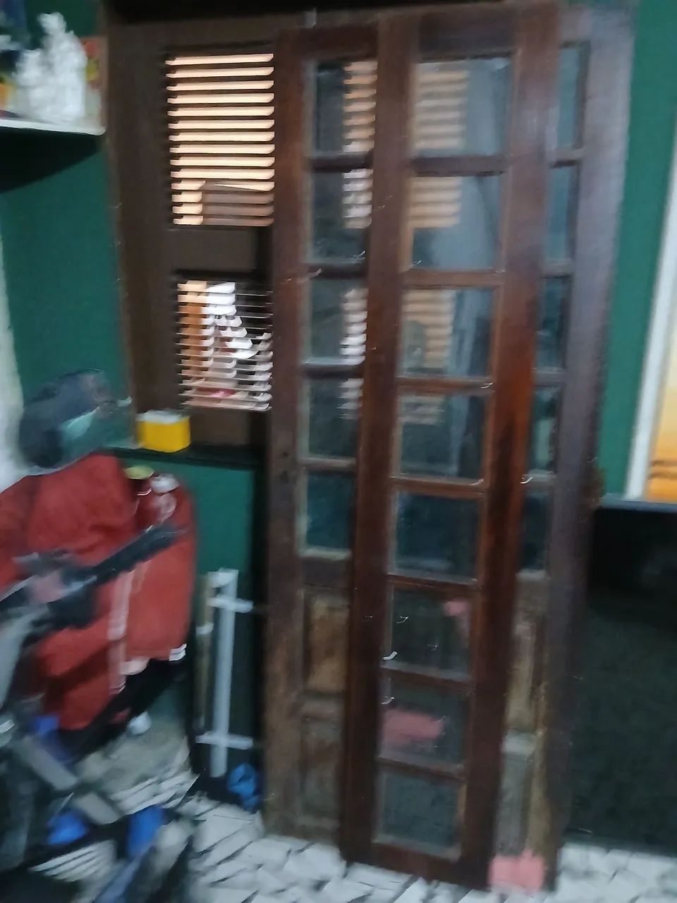 Porta de madeira com vidro  - Foto 2