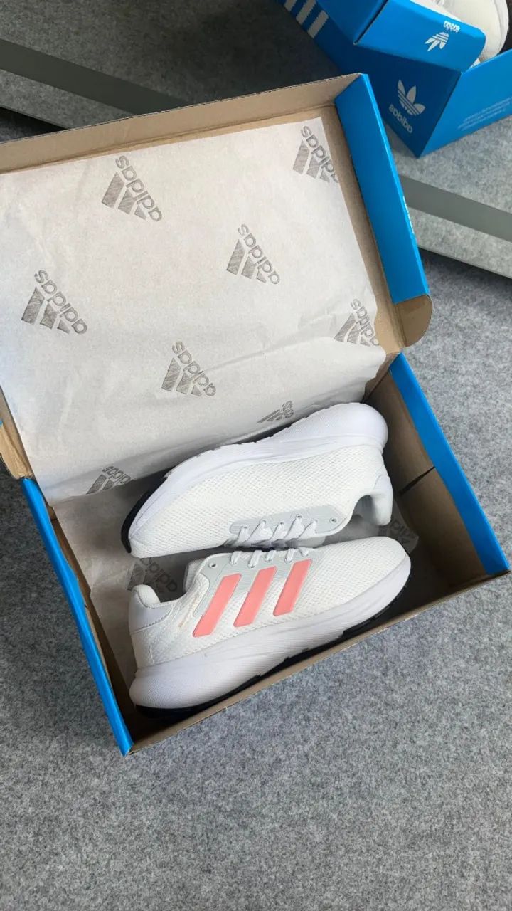 Tenis Adidas Response Branco Goiaba - Foto 3