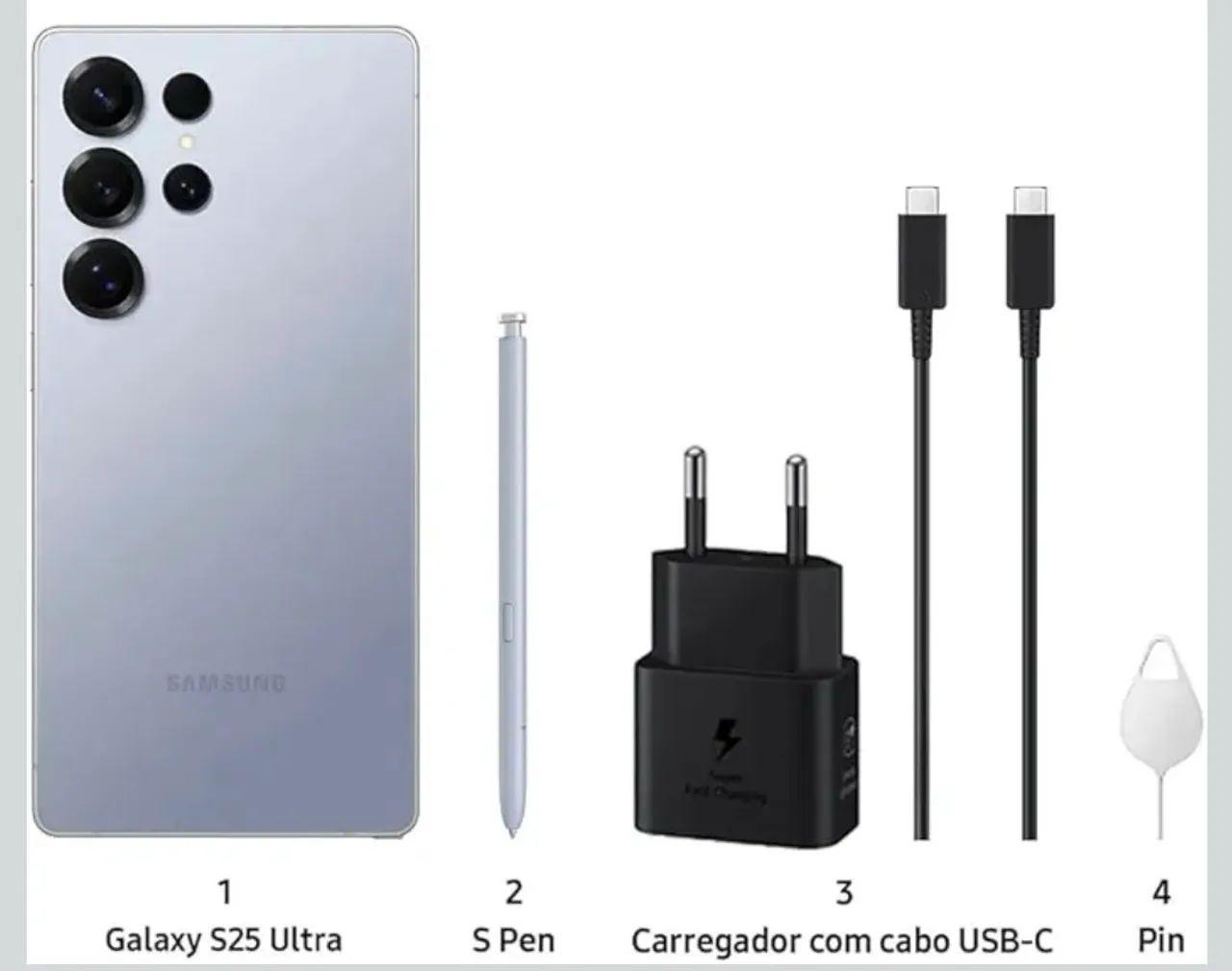 Celular Samsung Galaxy S25 Ultra 5G, 512GB - Titânio Azul