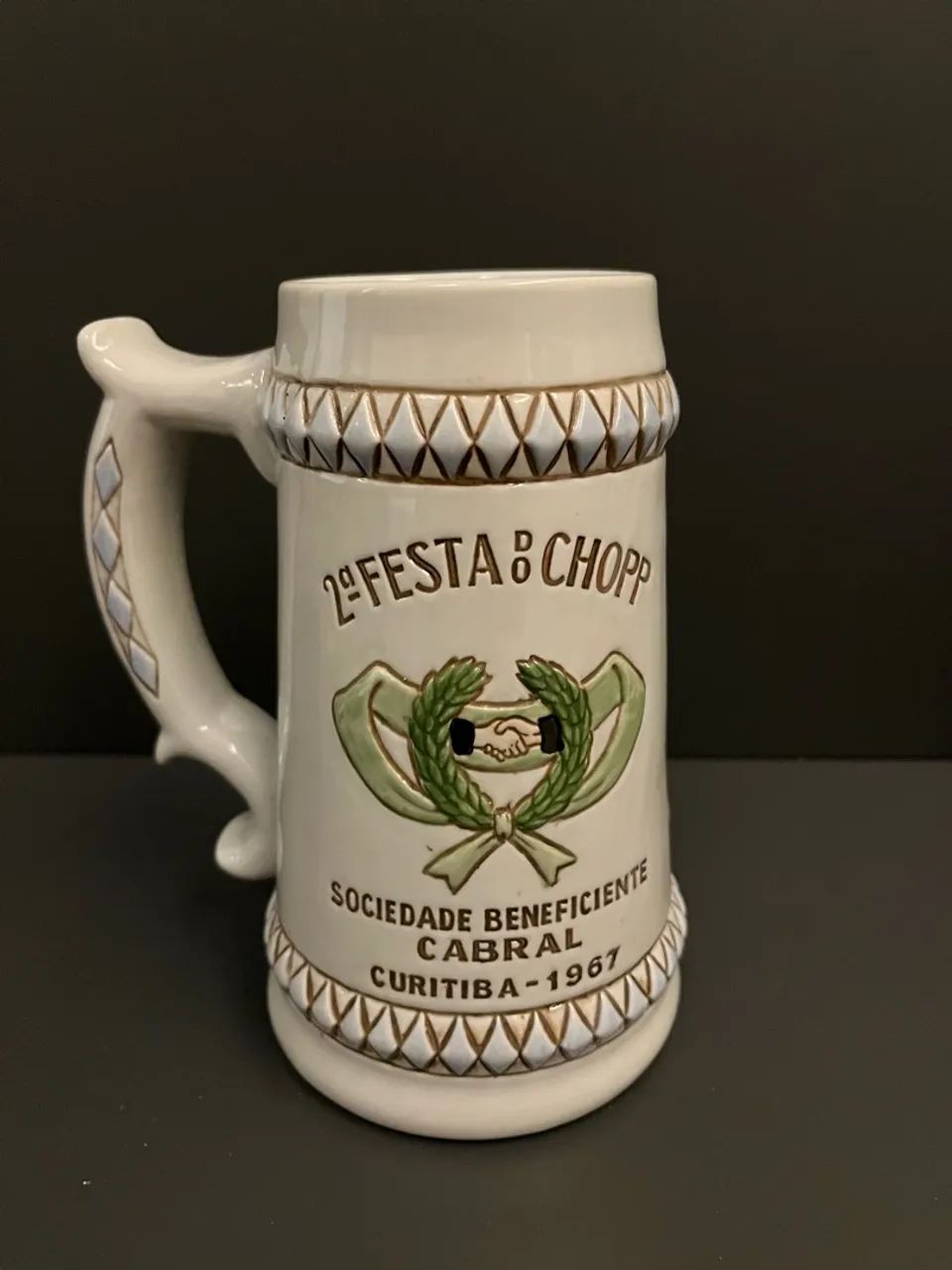 Caneco de chopp antigo Ceramarte  - Foto 2