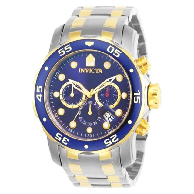 Relógio Masculino Invicta Pro Diver 0077 Aço Inoxidável Dourado