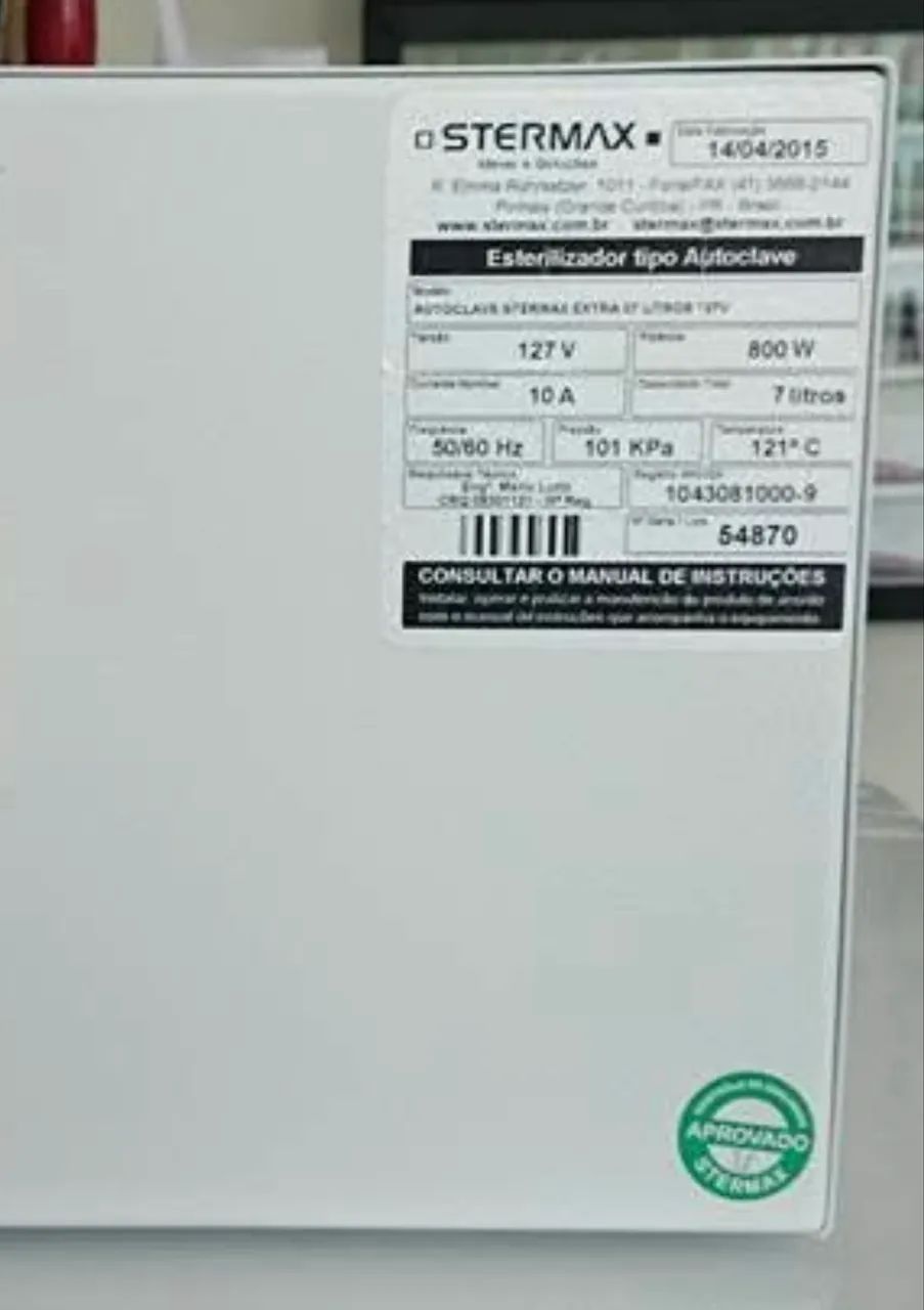 Autoclave Stermax compacta 7 litros 127V pouco uso - Foto 3