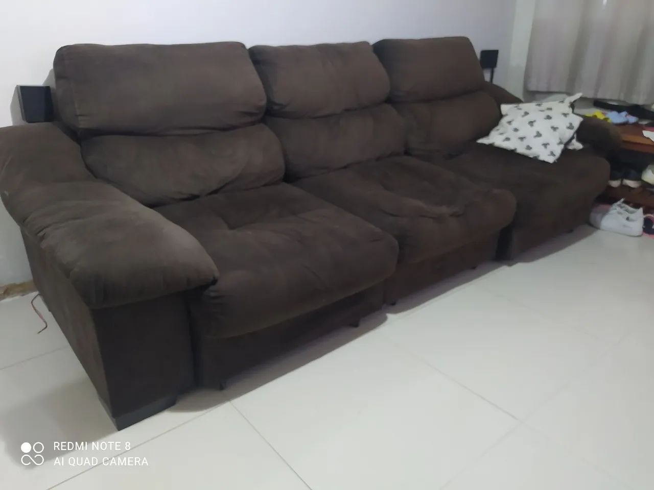 Sofá Retrátil e Reclinável 2,70 m - Ideal para Reforma