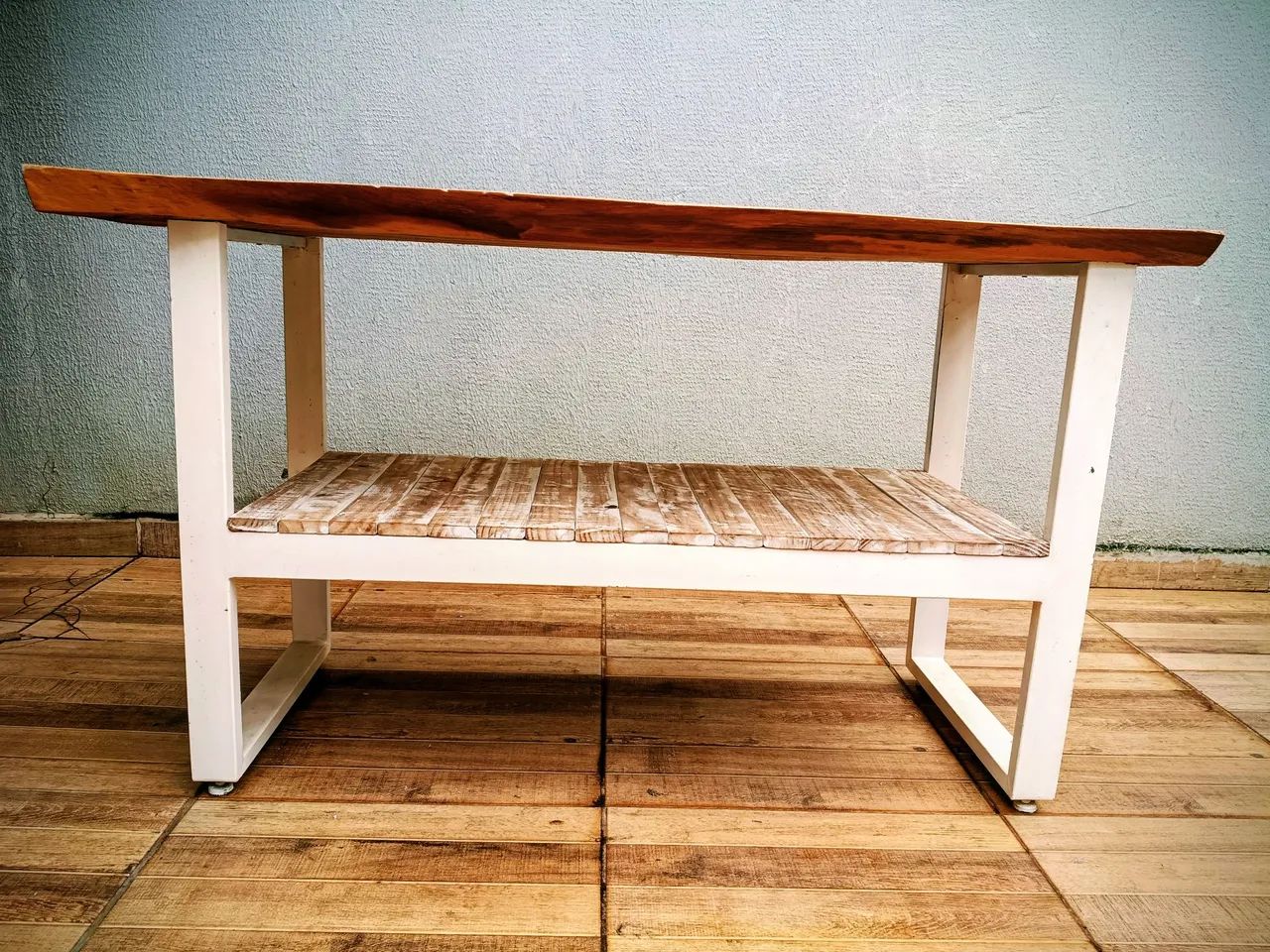 Mesa Rústica de Cedro, Comp.(1,54) Larg.(0,81) Alt.(0,91) - Foto 3