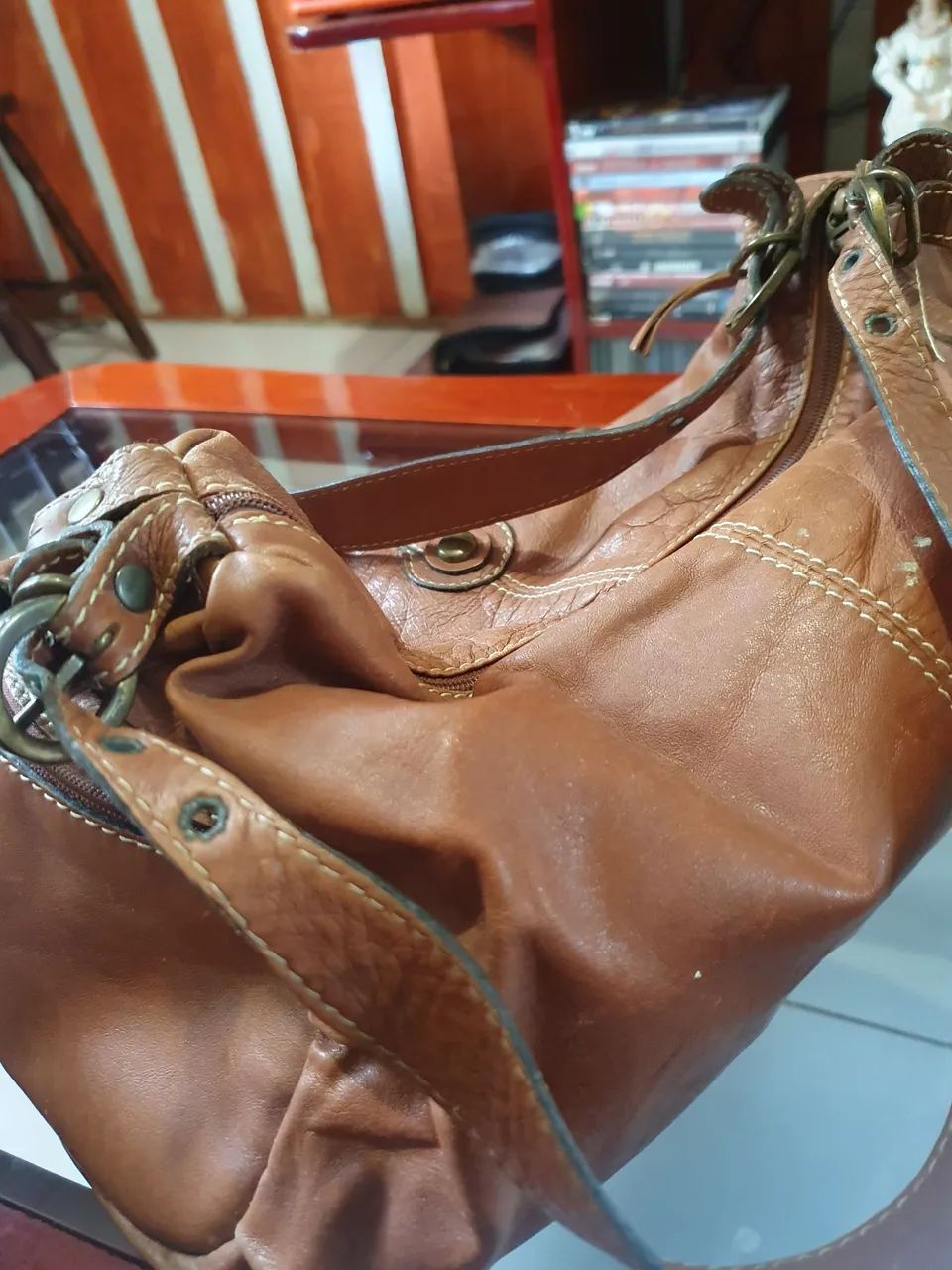 Bolsa de couro legítimo  - Foto 2