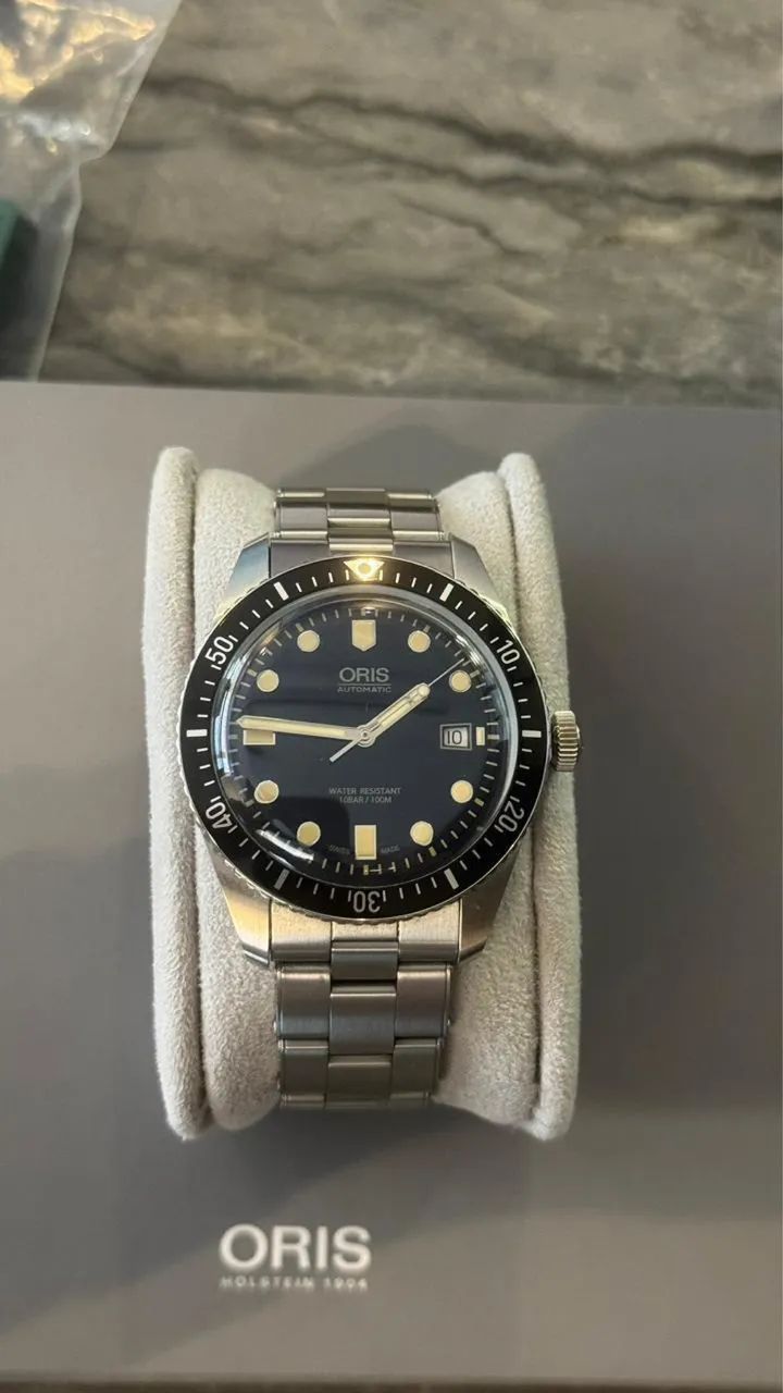 Relógio Oris modelo Divers 65 mostrador azul marinho 42 mm automático - Foto 2