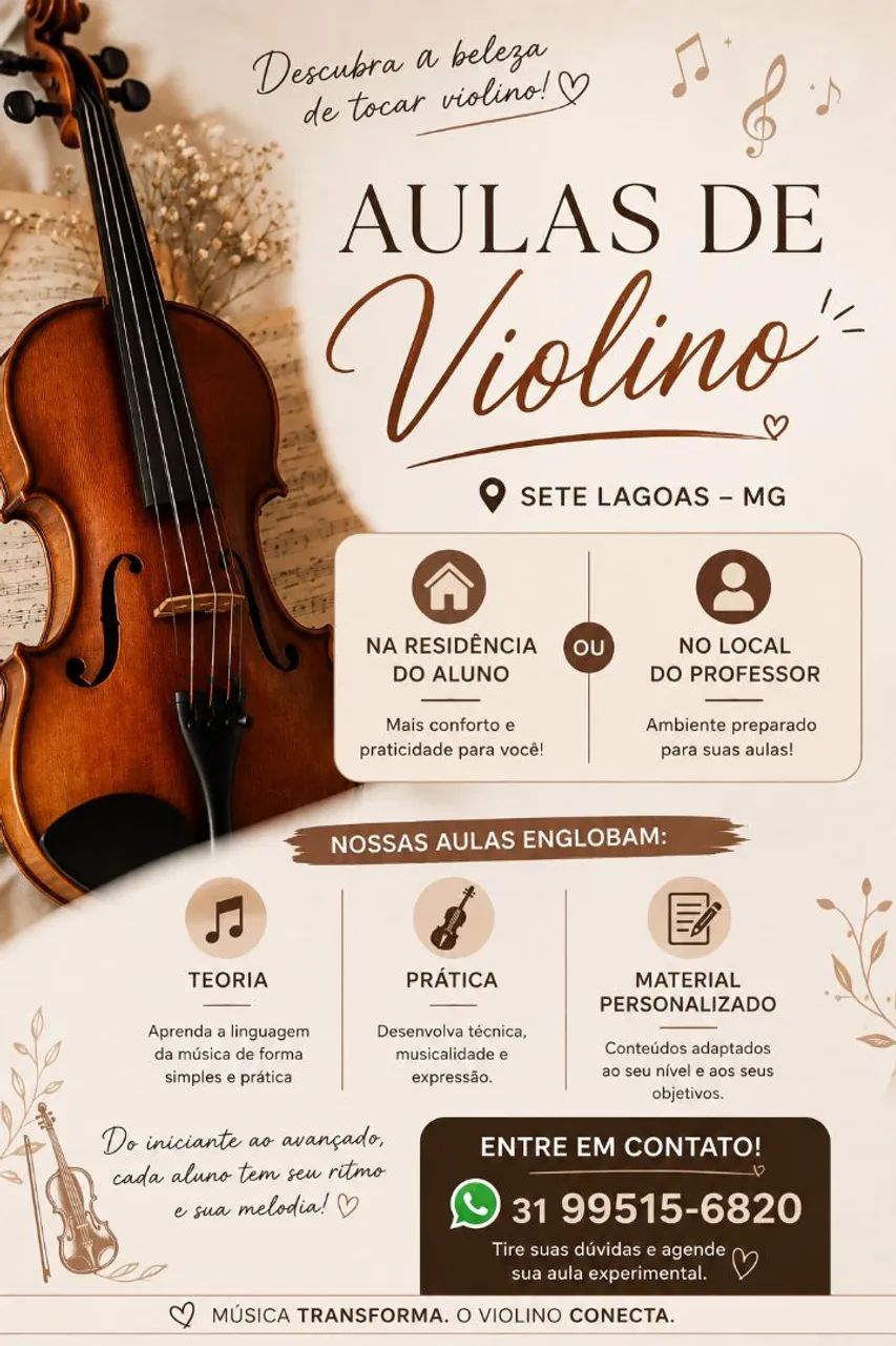 Aulas de violino partitucular
