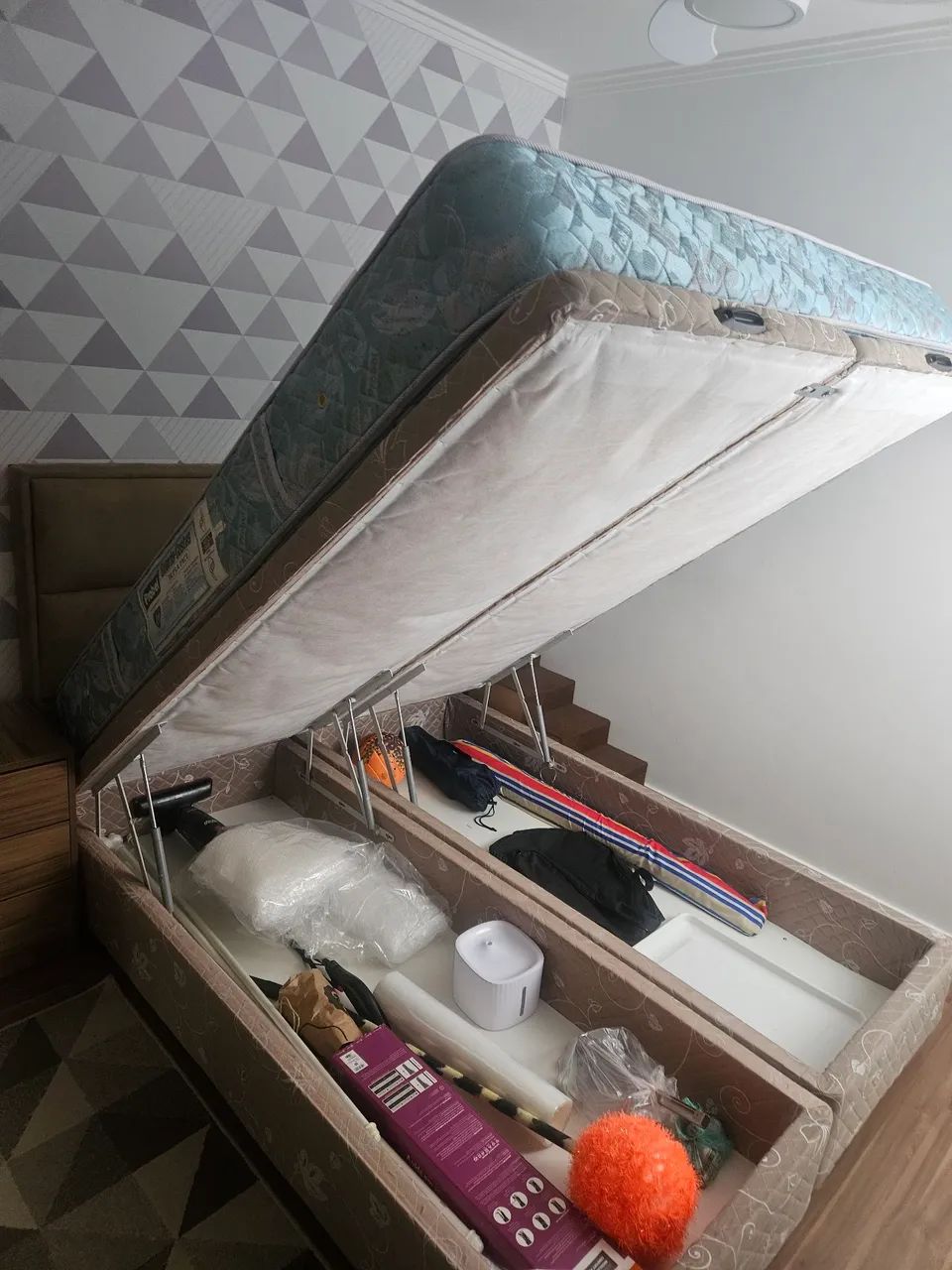 Cama box queen com colchão Probel  - Foto 5