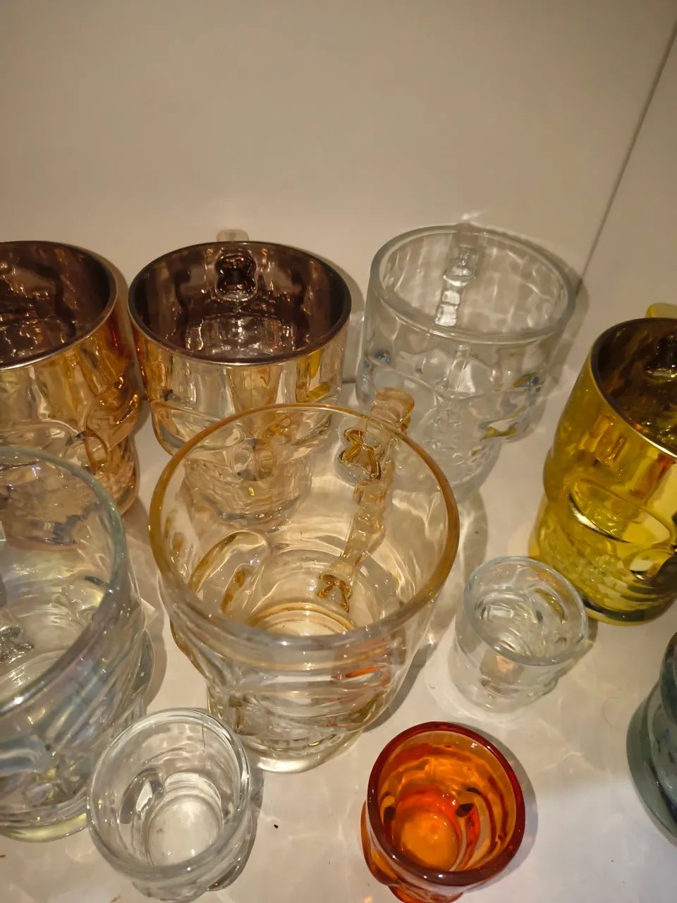 Copos e canecas de vidro caveira - kit decorativo (vários tamanhos e cores) - Foto 2