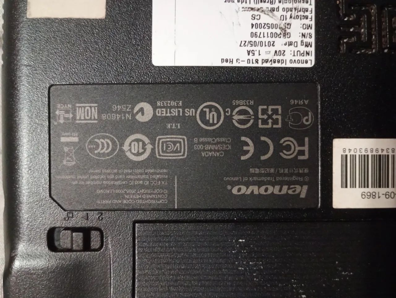 Netbook Lenovo funcionando mas com tela quebrada - Foto 4