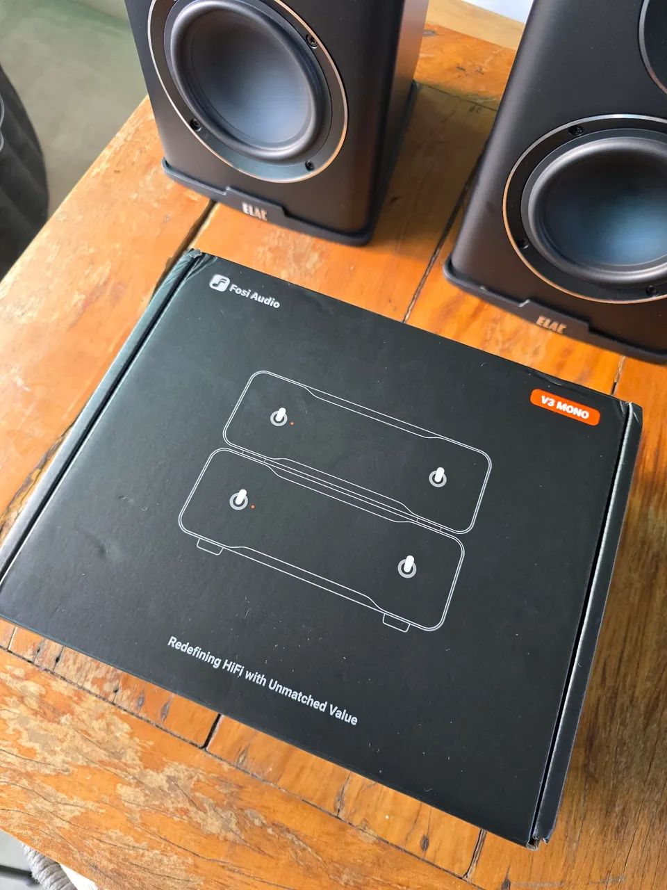 Par de amplificador Fosi Mono V3 kit completo