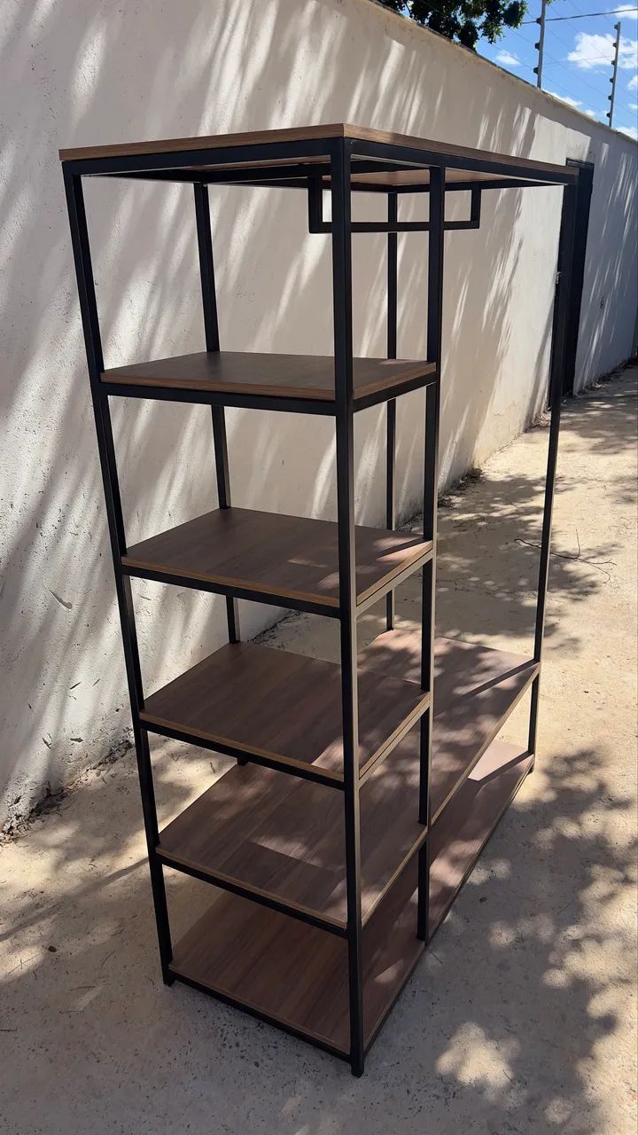 Arara cabideiro estilo industrial 120cm - Foto 2