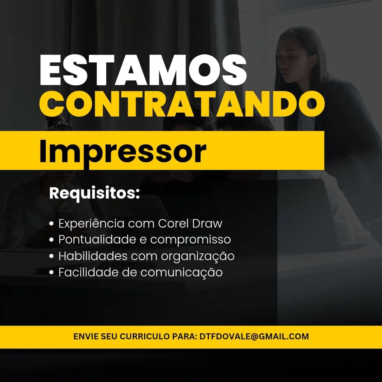 Contrata- se impressor