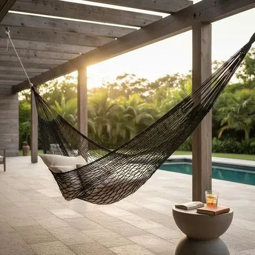 Rede textil de descanso, praia , camping  - Foto 3