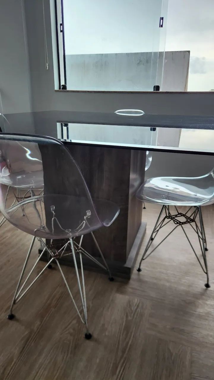 Mesa de vidro 8 lugares - Foto 2