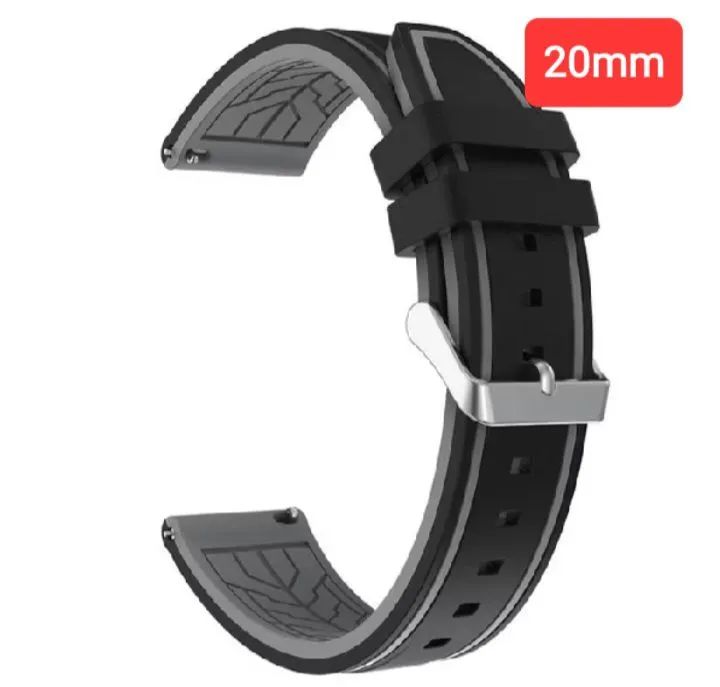 Pulseira de silicone universal de 20mm - Foto 3