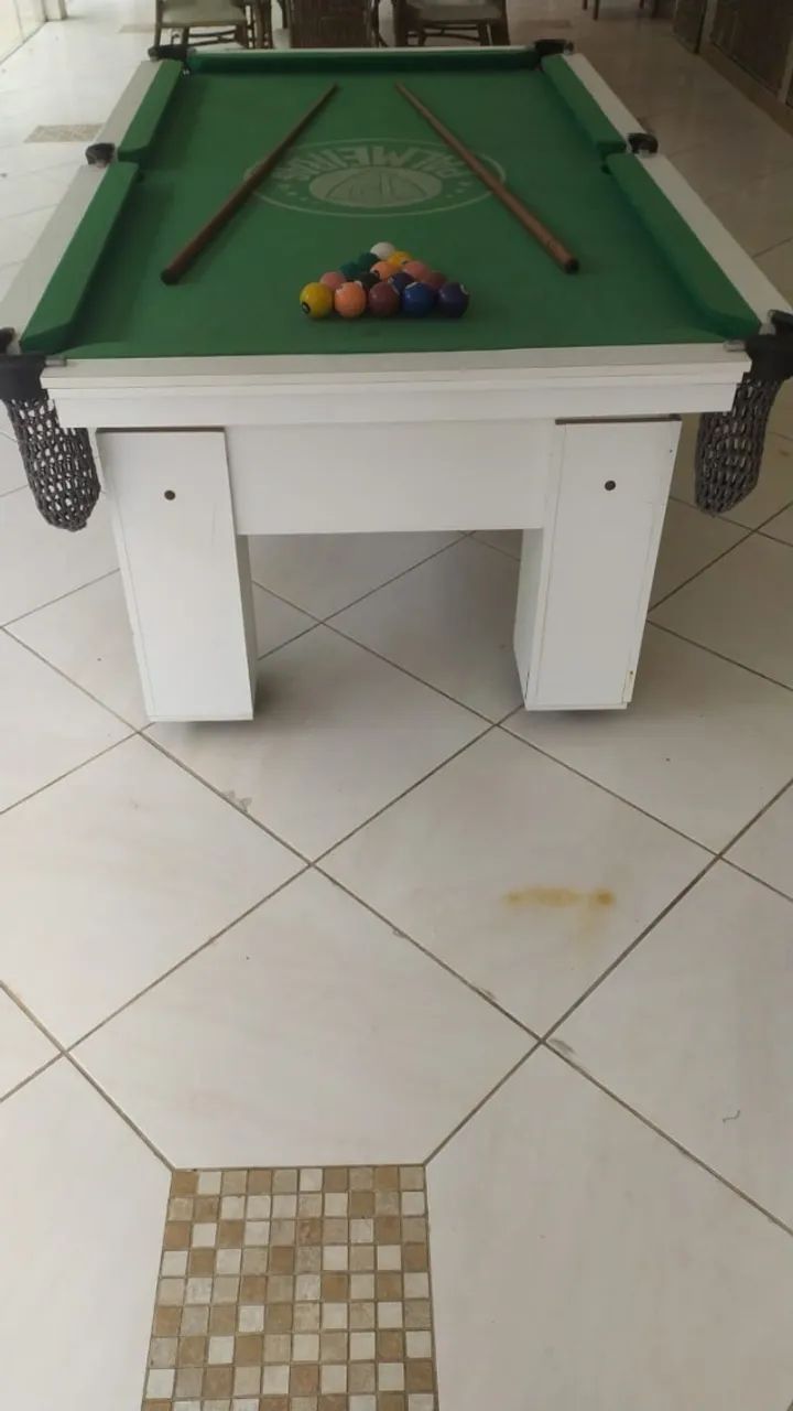Mesa de Sinuca Completa com Tacos e Suporte - Foto 5