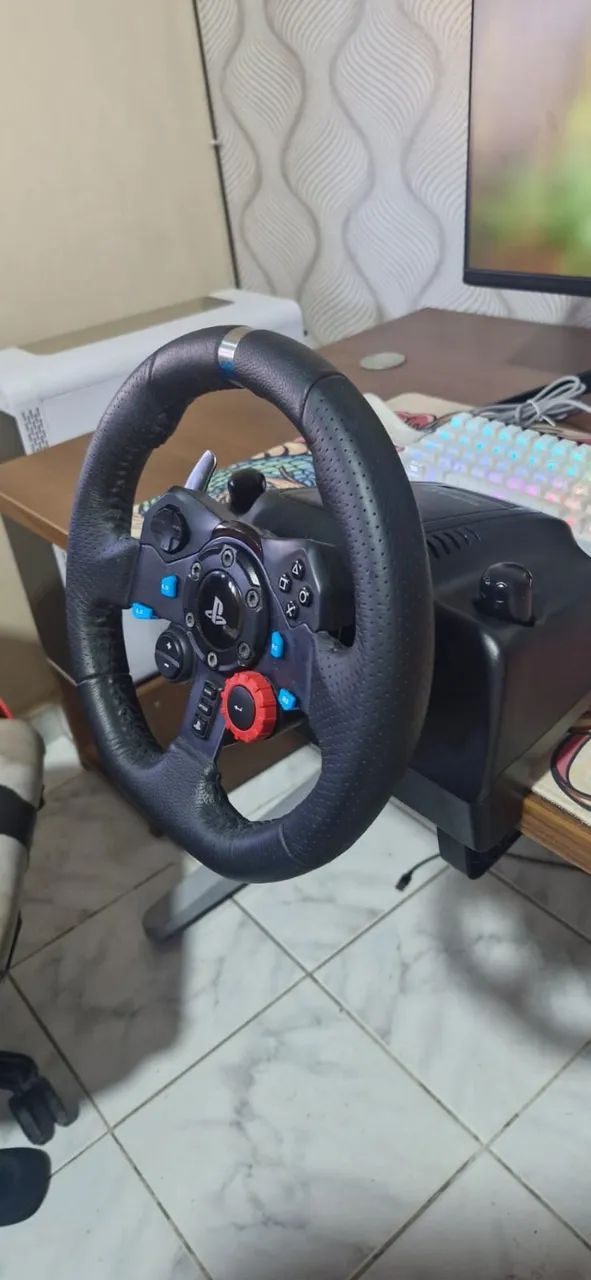 Volante Logitech G29 Driving Force para PS5, PS4, PS3 e PC  - Foto 4