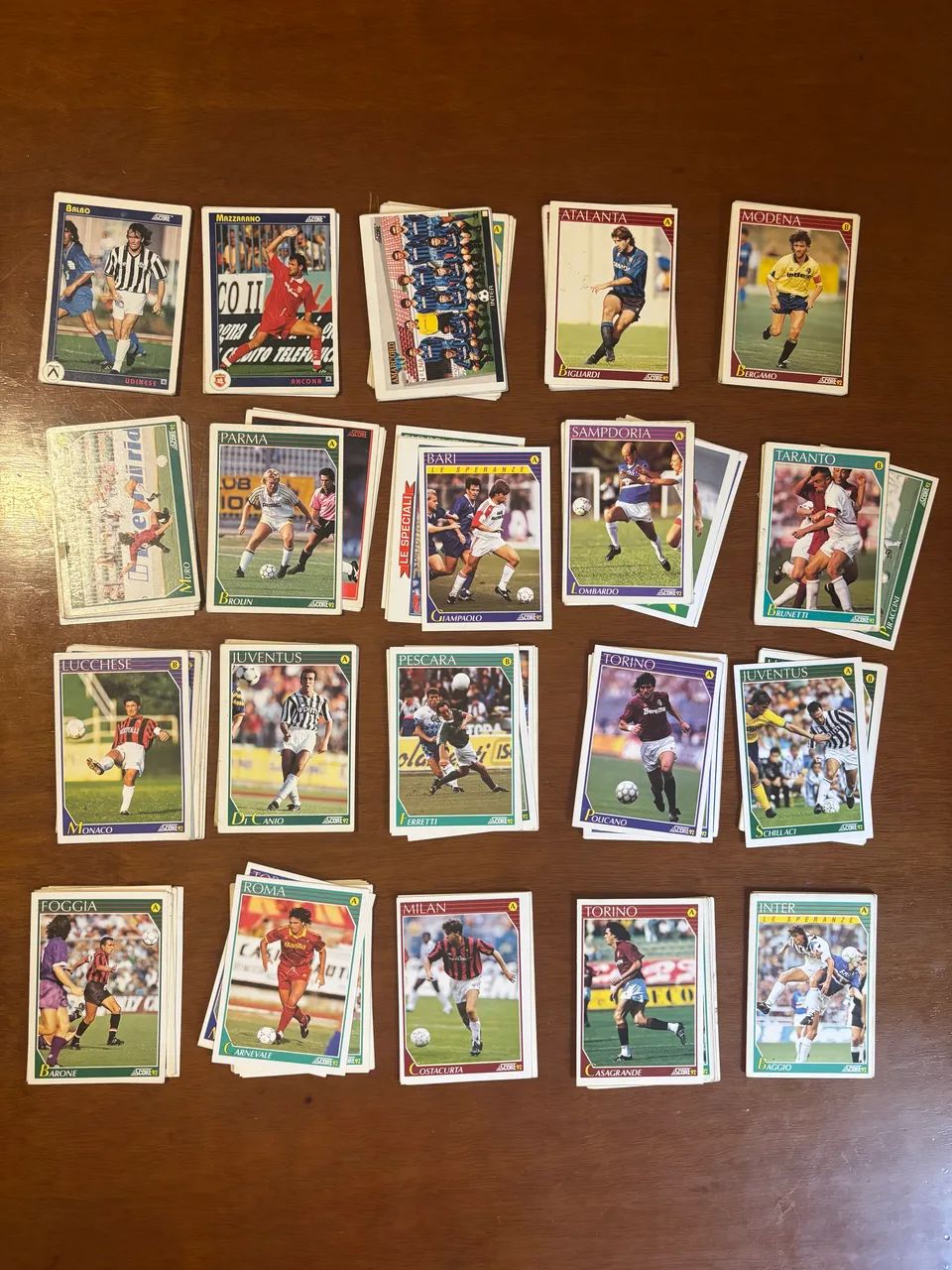 Cartas Campeonato Italiano 1991/1992 