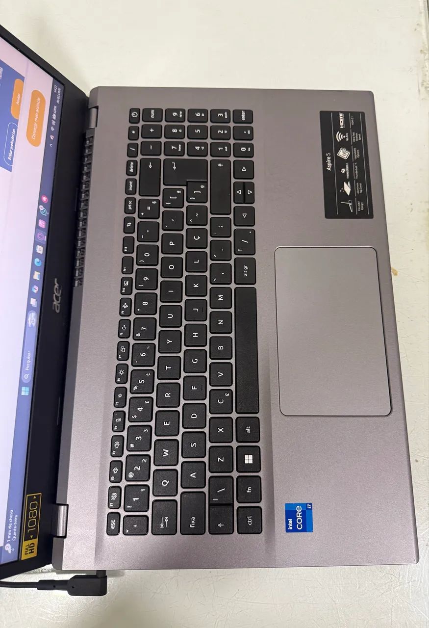 Notebook acer aspire 5 I7 12gen - Foto 2