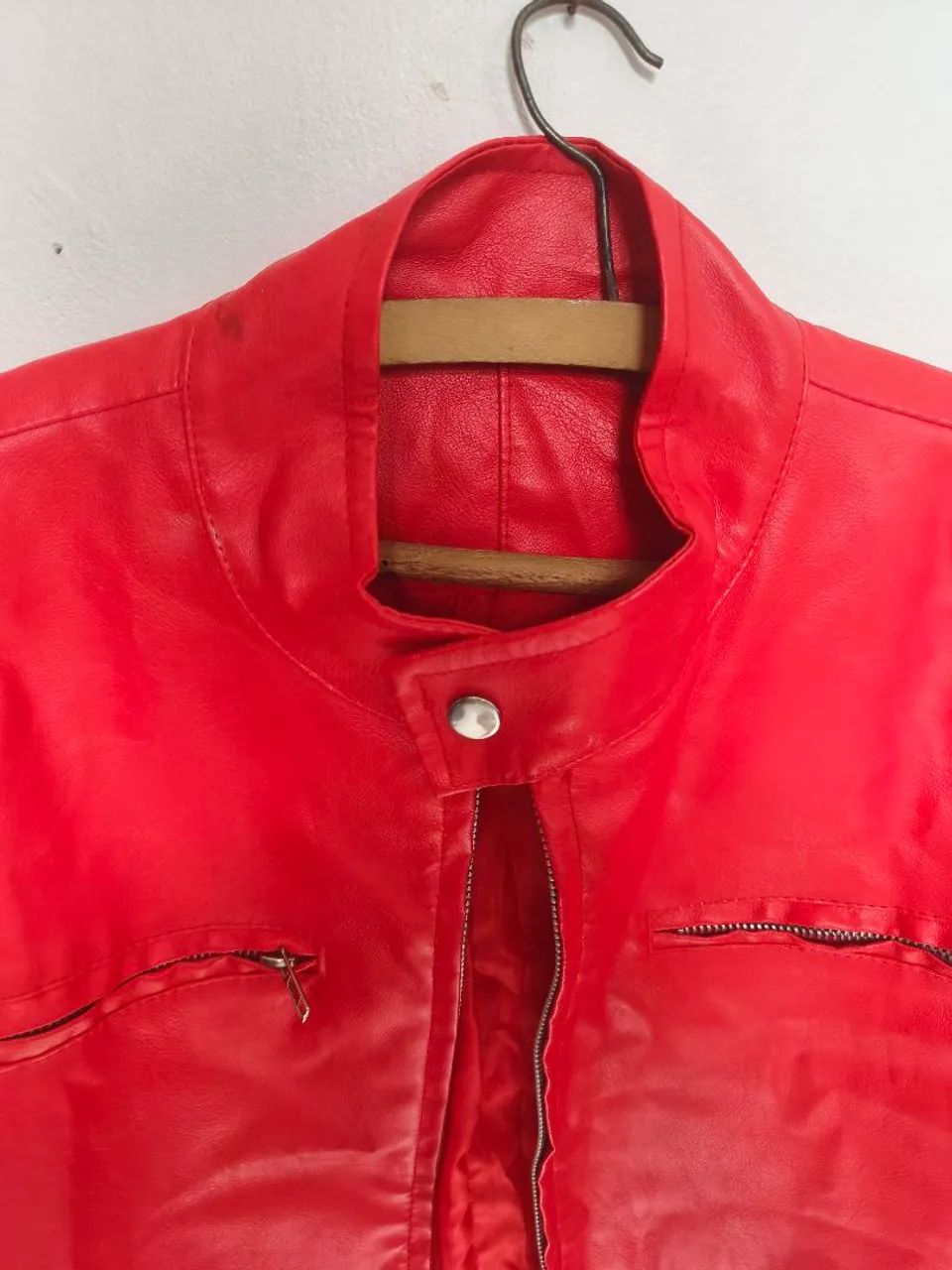 Jaqueta PU masculina 