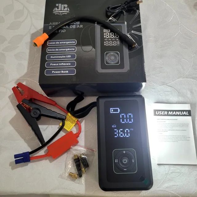 Auxiliar de partida + compressor portátil  - Foto 2