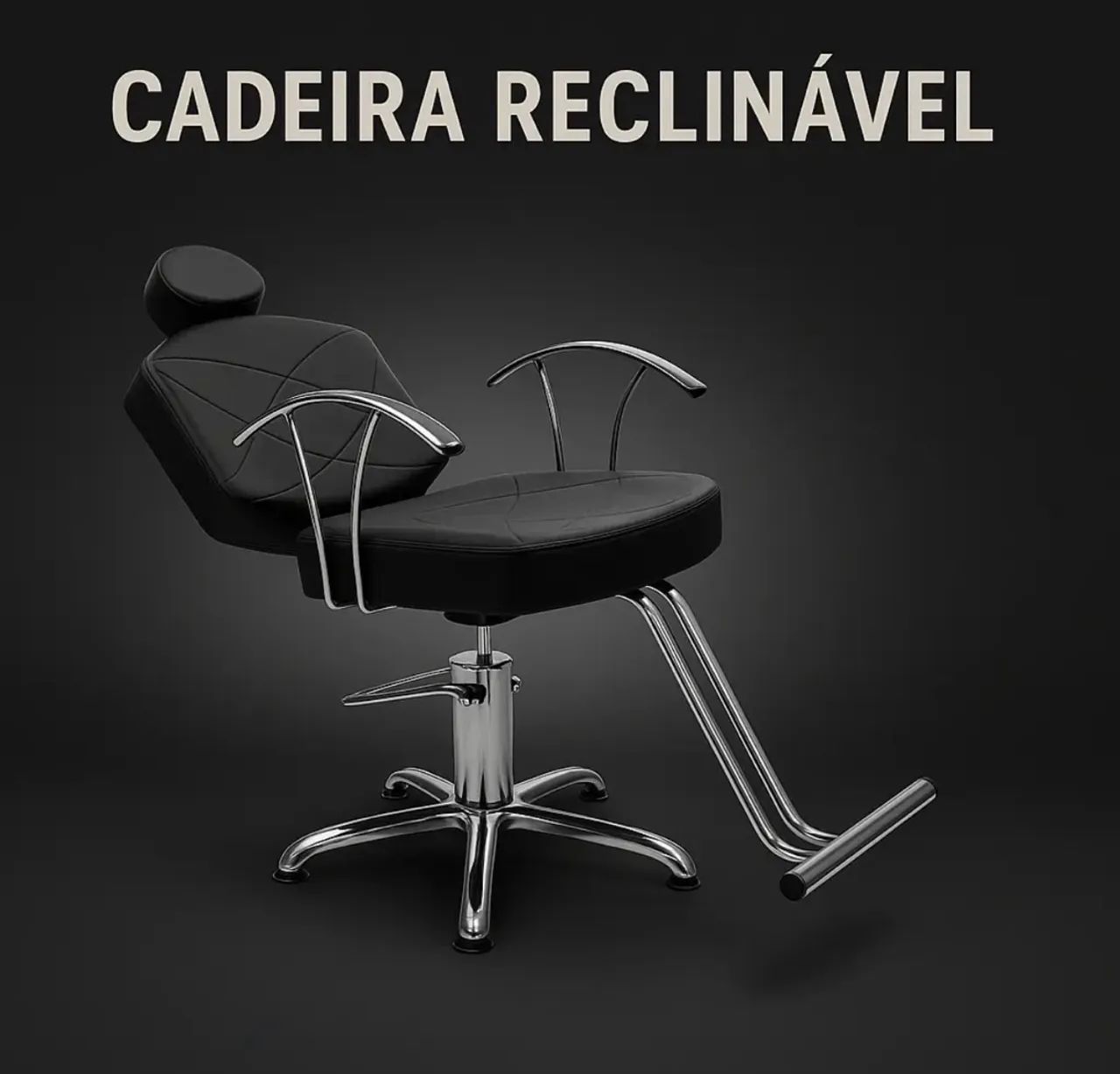 Cadeira de barbeiro profissional  - Foto 2