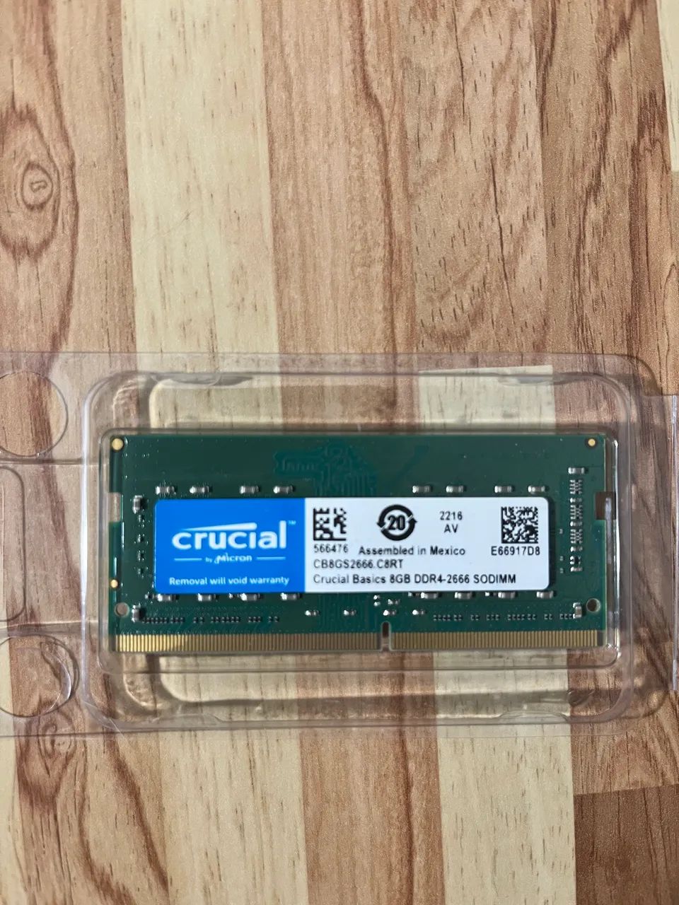 Memória RAM Crucial DDR4 8gb - NOTEBOOK