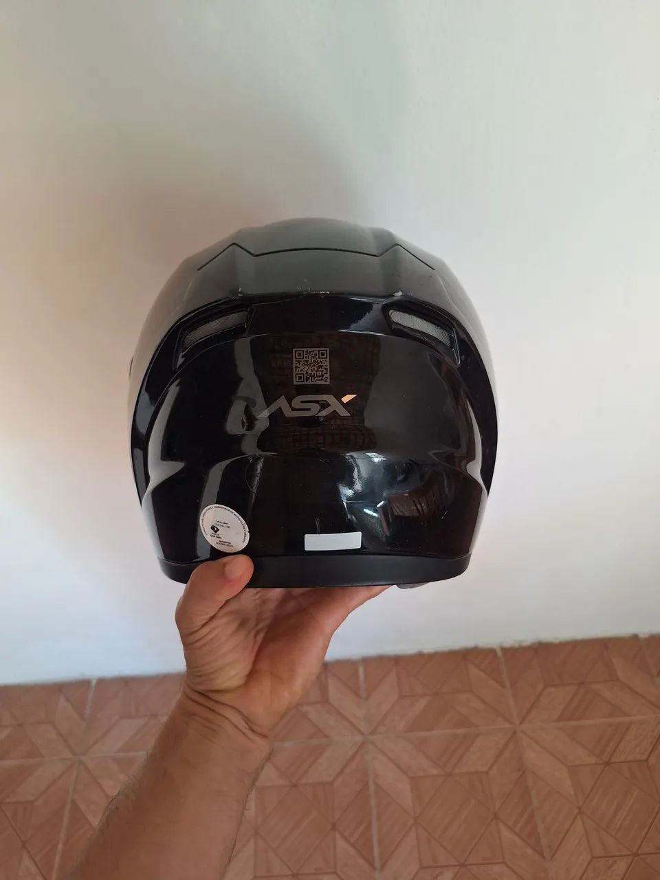 Capacete Asx DETALHE VISEIRA CAINDO  - Foto 2