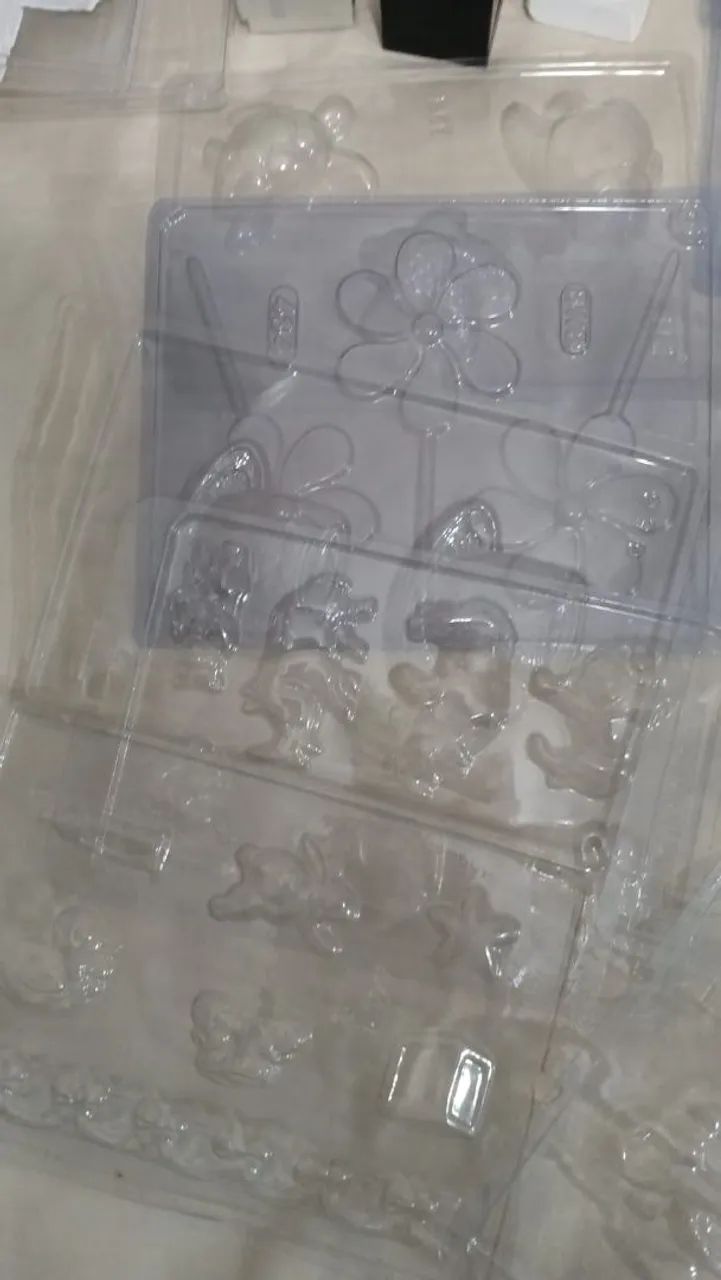 Formas de acetato, estatua de gesso