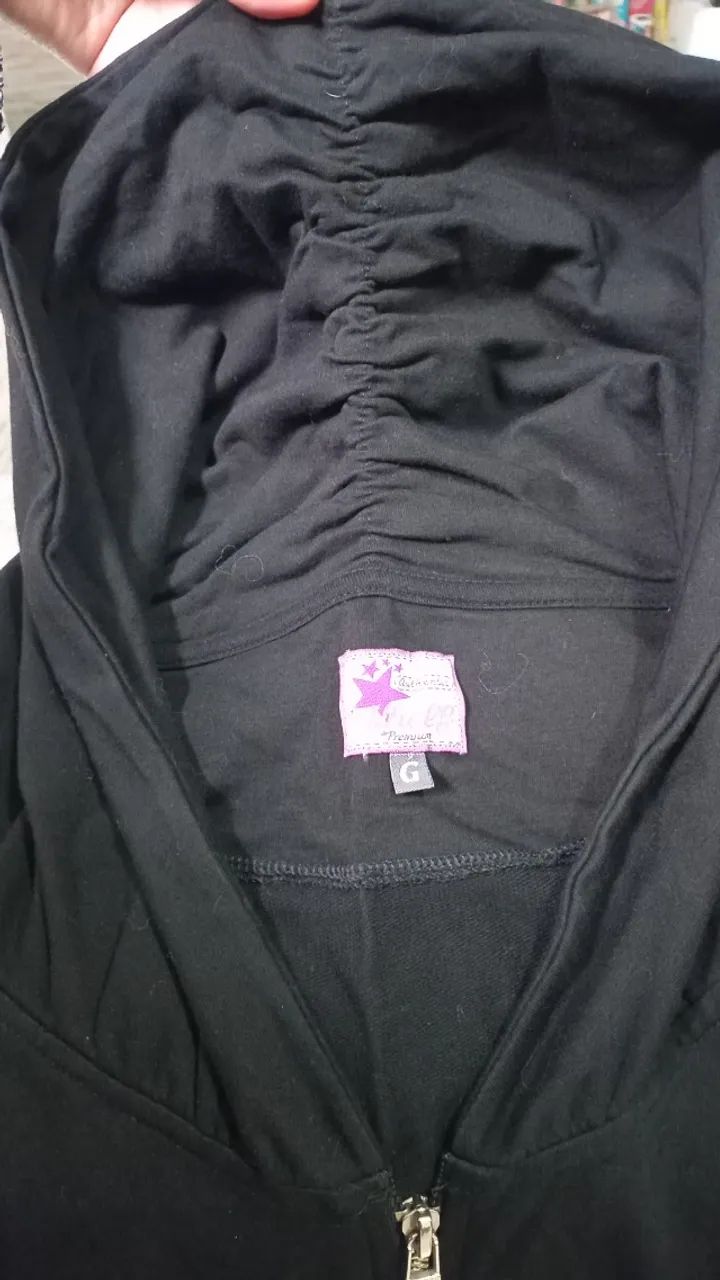 Colete Usado Desapego em tecido Preto Khelf G - Foto 4