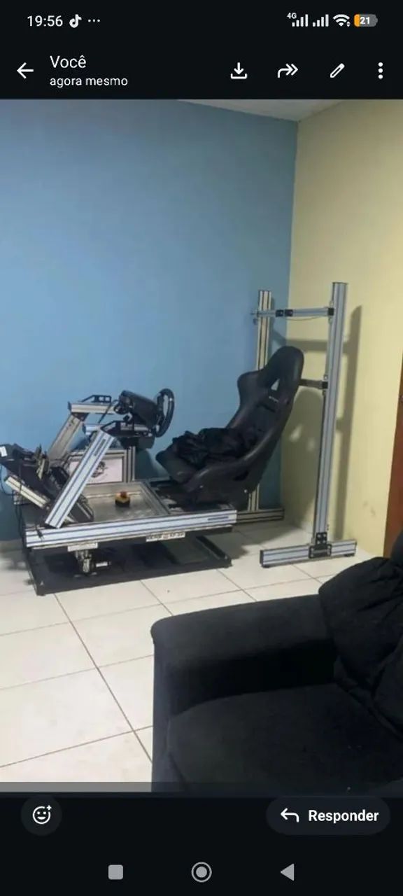 Simulador de corrida completo com plataforma de movimento  - Foto 2