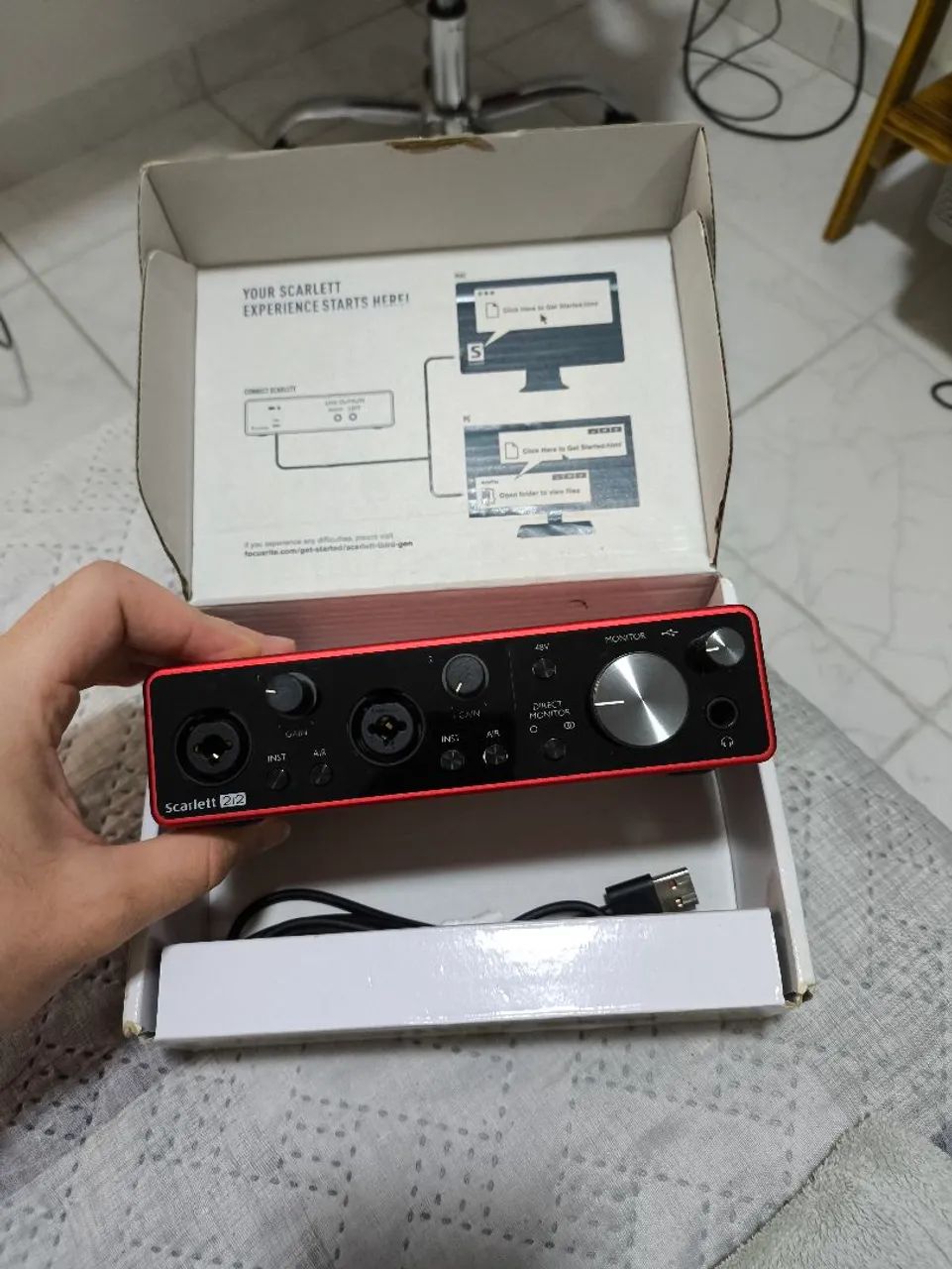 Interface de áudio Focusrite Scarllet 2i2 3Gen  - Foto 5